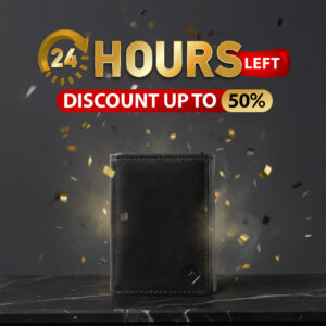 Trifold Baron Wallet - Black