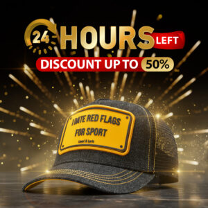 I Date Red Flags For Sports Unisex trucker Cap