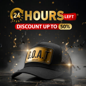 GOAT Unisex trucker Cap ( Gold Platted Edition )