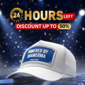 Powered By Shawerma Unisex Trucker Cap