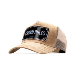 Crown Rules Unisex trucker Cap ( Beige )