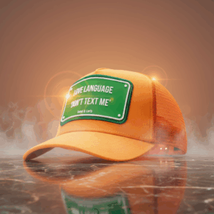 Love Language Don't Text Me Unisex Trucker Cap