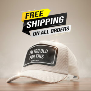 I am Too Old For This ( Corduroy White Edition ) Unisex Trucker Cap