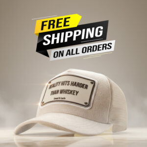 Reality Hits harder than whisky Unisex Trucker cap