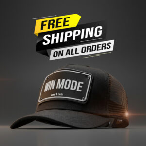 Win Mode (All Black ) Unisex Trucker Cap