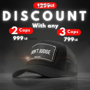 Don’t Judge Black Edition Unisex Trucker cap