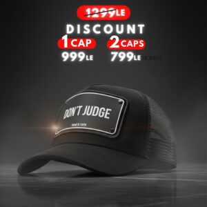 Don’t Judge Black Edition Unisex Trucker cap